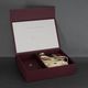 MEMORY BOX Большой подарочный бокс для новорожденного. Бордовый