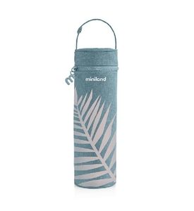 Miniland Термо-сумка для бутылочек Terra, 500 мл, бирюзовый/пальмы