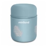 Miniland Детский термос для еды и жидкостей Terra Thermos, 280 мл, бирюзовый/пальмы