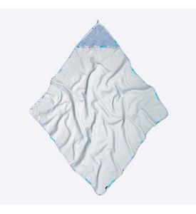 Комплект: Муслиновое полотенце с уголком и салфетка Mjolk Небесный