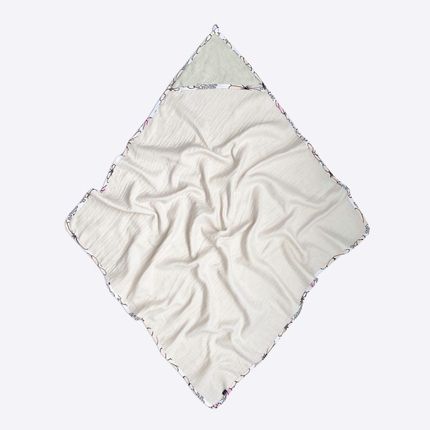 Комплект: Муслиновое полотенце с уголком и салфетка Mjolk Пудра