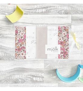 Набор платочков-слюнявчиков Mjolk Bloom (20см*20см)