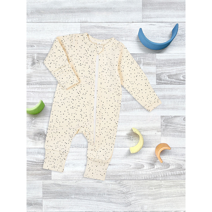 Комбинезон Mjolk Sleep and Play Шоколадная крошка, на манжетах