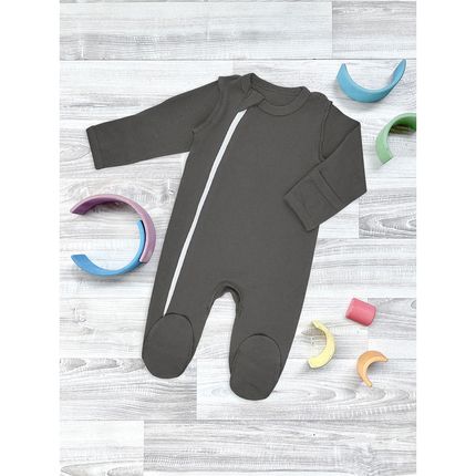 Комбинезон Mjolk Sleep and Play Steel Grey, швы наружу