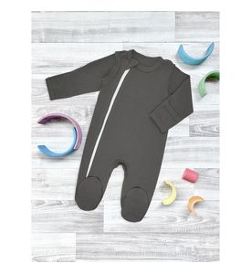 Комбинезон Mjolk Sleep and Play Steel Grey, швы наружу