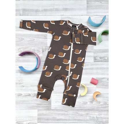 Комбинезон Mjolk Sleep and Play Улитки, на манжетах Комбинезон Mjolk Sleep and Play Улитки, на манжетах