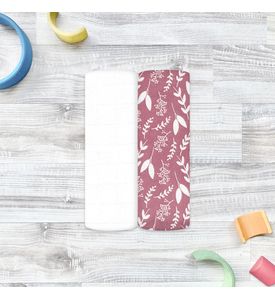 Сет из 2х муслиновых пелёнок Mjolk Botanica/White (80см*80см)