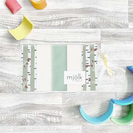 Набор платочков-слюнявчиков Mjolk Birch Trees (20см*20см) Набор платочков-слюнявчиков Mjolk Birch Trees (20см*20см)