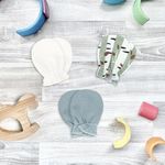 Mjolk Рукавички-антицарапки Birch Trees/Ecru/Magic Mint, сет из 3х пар