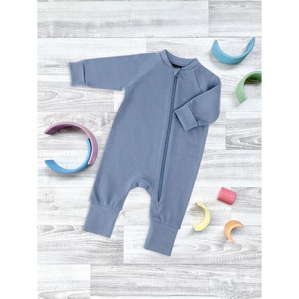 Комбинезон на манжетах Mjolk Sleep and Play Blue Shadow, с рукавом реглан Комбинезон на манжетах Mjolk Sleep and Play Blue Shadow, с рукавом реглан