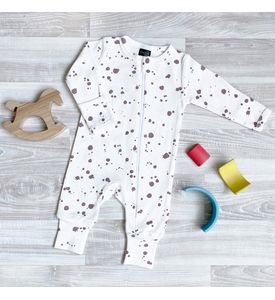 Комбинезон Mjolk Sleep and Play Кляксы, на манжетах NEW