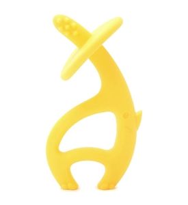 Mombella Прорезыватель Слон, силиконовый, жёлтый 8052