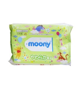 Влажные салфетки Moony для малышей, 80шт.