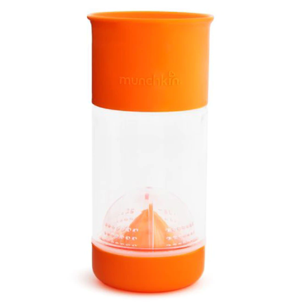 Munchkin поильник 360° для фруктовой воды с инфузером 414мл. Оранжевый от 4 лет