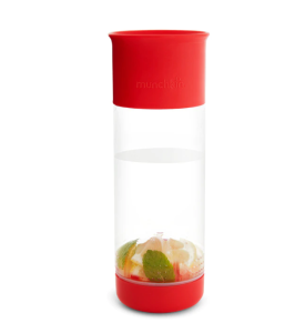 Munchkin бутылка 360° для фруктовой воды с инфузером 591мл. Красный