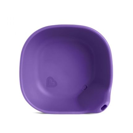 Munchkin мисочка силиконовая Last Drop с носиком 6+ фиолетовая