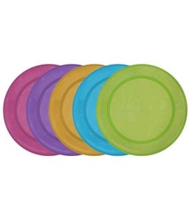 Munchkin набор детских цветных пластиковых тарелок 5 шт.