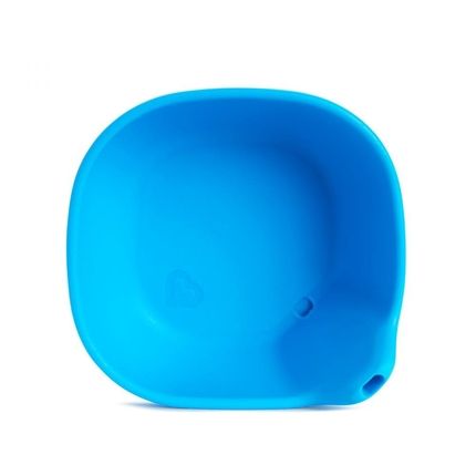 Munchkin мисочка силиконовая Last Drop с носиком 6+ голубая