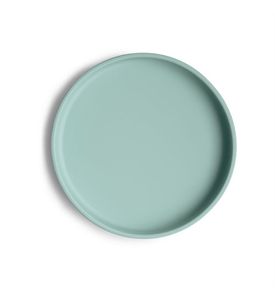 MUSHIE Силиконовая тарелка на присоске Cambridge Blue M100212
