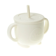 Muyoumi Силиконовая чашка-поильник с силиконовой трубочкой, Слоновая кость P0002/216