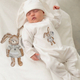 НаследникЪ Выжанова Комплект велюровый (комбинезон + шапка) (цв. экрю) НВ004-04007
