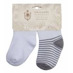 НаследникЪ Выжанов Носки махра (2 шт.) белый/серый  Н7НВ-БС