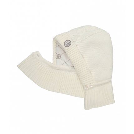 НаследникЪ Выжанова НВ-МТ-056-МОЛ Шлем "Коса" утепленный цв. молочный НаследникЪ Выжанова НВ-МТ-056-МОЛ Шлем "Коса" утепленный цв. молочный