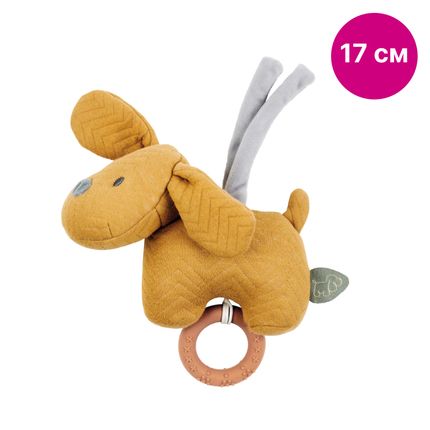 Nattou 388047 Игрушка мягкая Musical Soft toy MINI CHARLIE Собачка caramel музыкальная