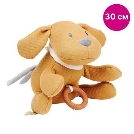 Nattou 388030 Игрушка мягкая Musical Soft toy CHARLIE Собачка caramel музыкальная