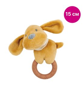 Nattou 388085 Игрушка мягкая Rattle CHARLIE Собачка с кольцом