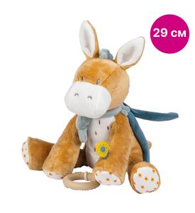 Nattou 595056 Игрушка мягкая Musical Soft toy FELIX & LEO Ослик музыкальная