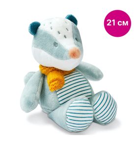 Nattou 595025 Игрушка мягкая Rattle MINI FELIX & LEO Барсук