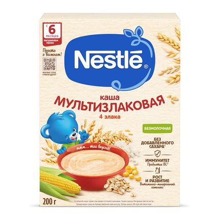 НЕСТЛЕ Каша Сухая Б/м мультизлаковая 200 г