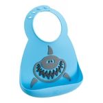 Make My Day Детский нагрудник, голубой с серым Shark (АКУЛА) BB118