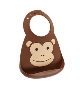 Make My Day Детский нагрудник, коричневый Monkey (BB113)