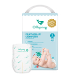 Offspring Комфорт подгузники ультратонкие S 3-6 кг 56 шт. расцветка Воздушная коллекция