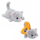 ORANGE  Котенок в сумке серый K402/13