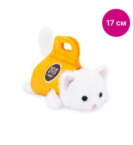 ORANGE Котенок в сумке белый K404/13 