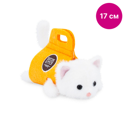 ORANGE Котенок в сумке белый K404/13