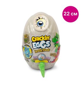 Crackin'Eggs SK001А1 Игрушка мягконабивная динозавр 22 см в яйце. Серия Парк Динозавров