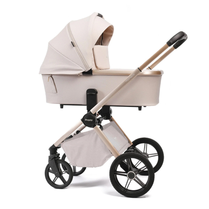 Коляска детская Peppy Monaco Plus 2 в 1 Beige (рама Beige, Aluminum)