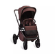 Коляска детская Peppy Monaco Plus 2 в 1 Burgundy (рама Brown)