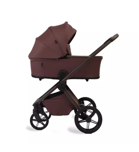 Коляска детская Peppy Monaco Plus 2 в 1 Burgundy (рама Brown)