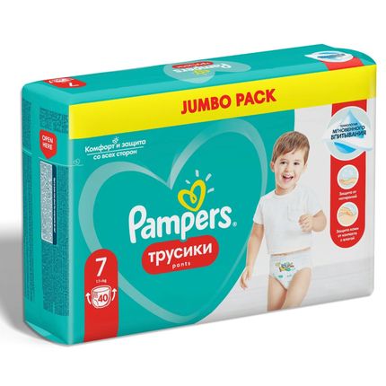 Pampers Pants Mega Pack 7, 40 шт