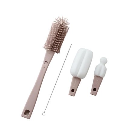 Paomma BR121 Набор ершиков для мытья бутылочек 4в1, Mushroom