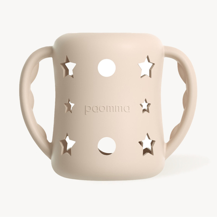 Paomma Силиконовый чехол для бутылочки 160 ml, Almond milk PSC018 Paomma Силиконовый чехол для бутылочки 160 ml, Almond milk PSC018