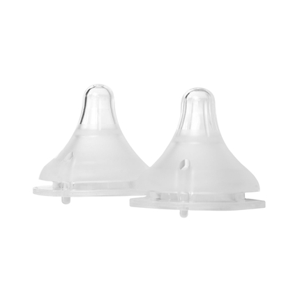 Paomma Соска для бутылочки из силикона, S-M (1+) (2 шт), Прозрачный  PN00SM