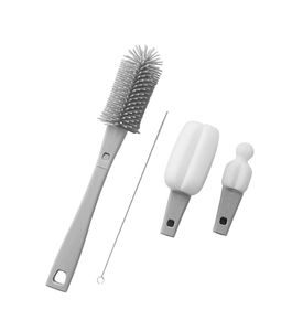 Paomma BR115 Набор ершиков для мытья бутылочек 4в1,Light grey Paomma BR115 Набор ершиков для мытья бутылочек 4в1,Light grey