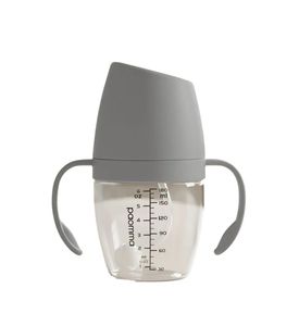 Paomma PBH115 Поильник-непроливайка уточка с носиком и ручками,180 мл, Light grey Paomma PBH115 Поильник-непроливайка уточка с носиком и ручками,180 мл, Light grey