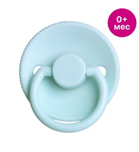 Paomma Пустышка латекс вишня S 0м+, Baby blue